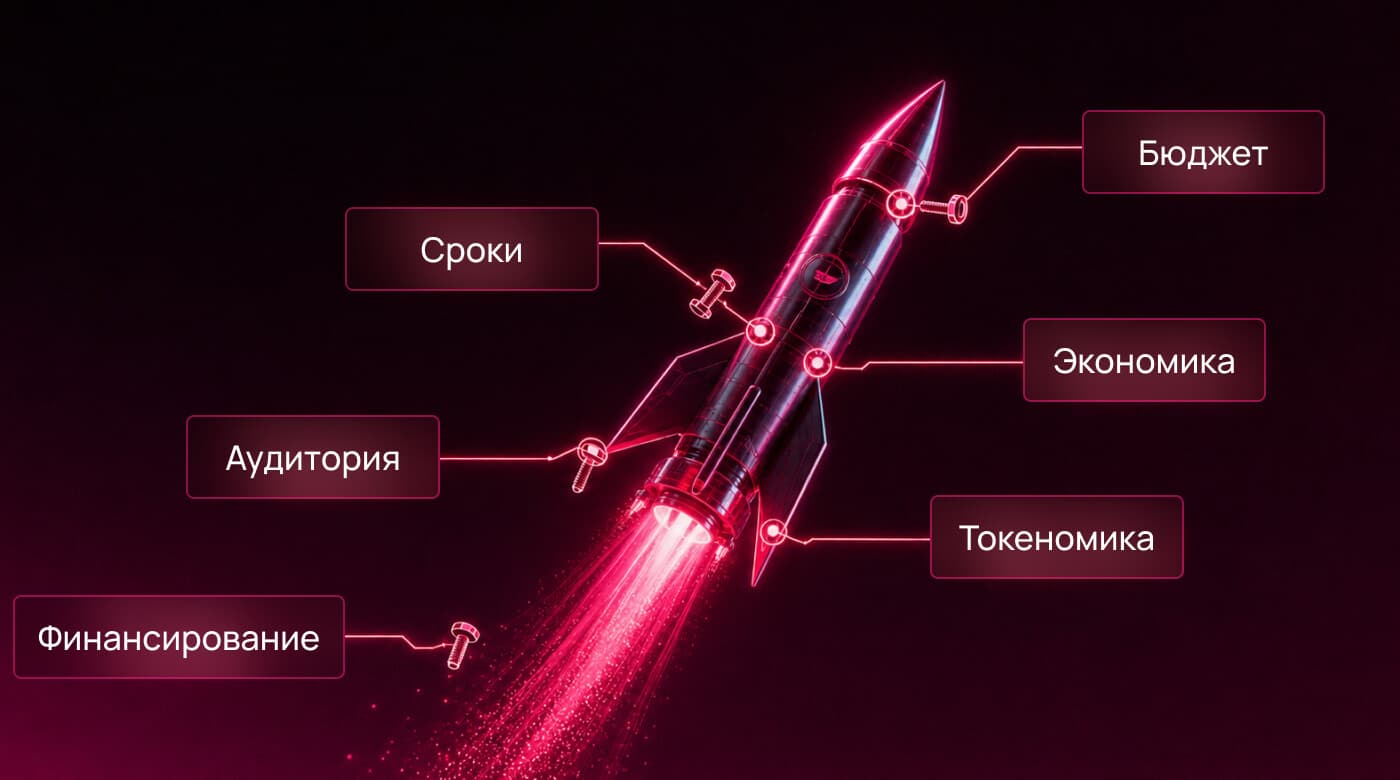 Составляющие запуска криптотокена: бюджет, сроки, экономика, токеномика, аудитория, финансирование
