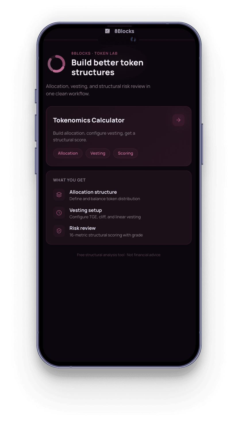 Token Lab — главный экран